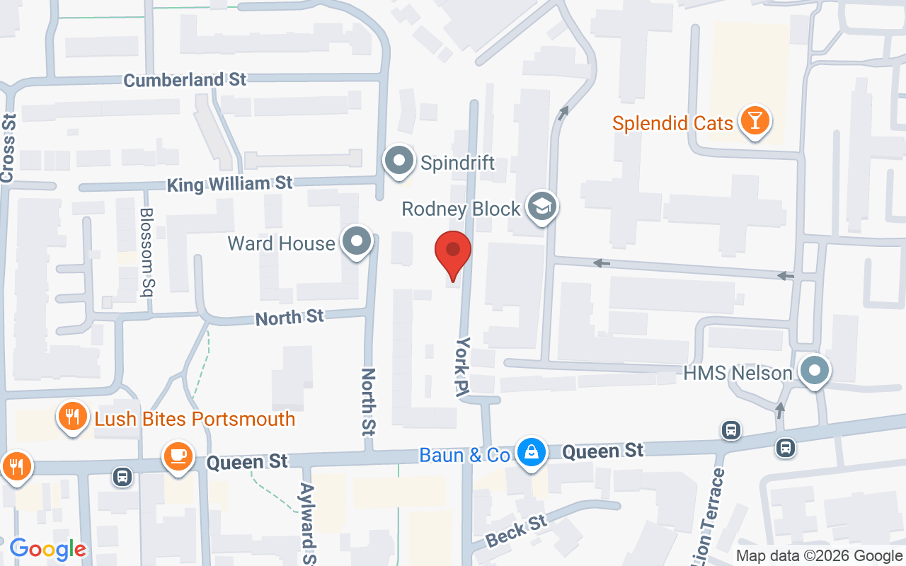 Map showing the location of The Nail Boutique Portsmouth