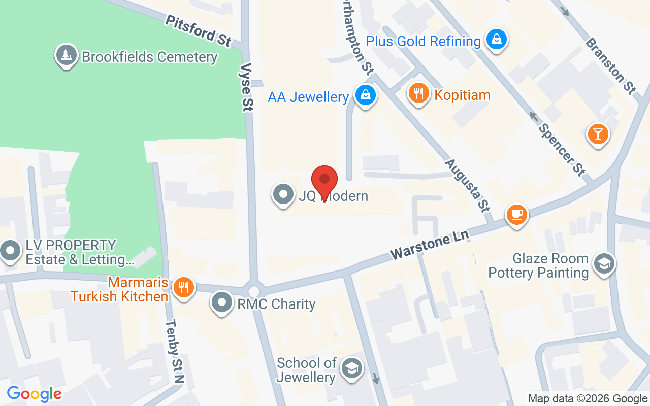 Map showing the location of The Nail Quarter