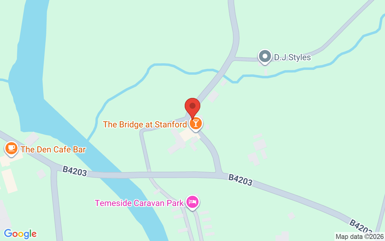 Map showing the location of The Parlour – Stanford Bridge
