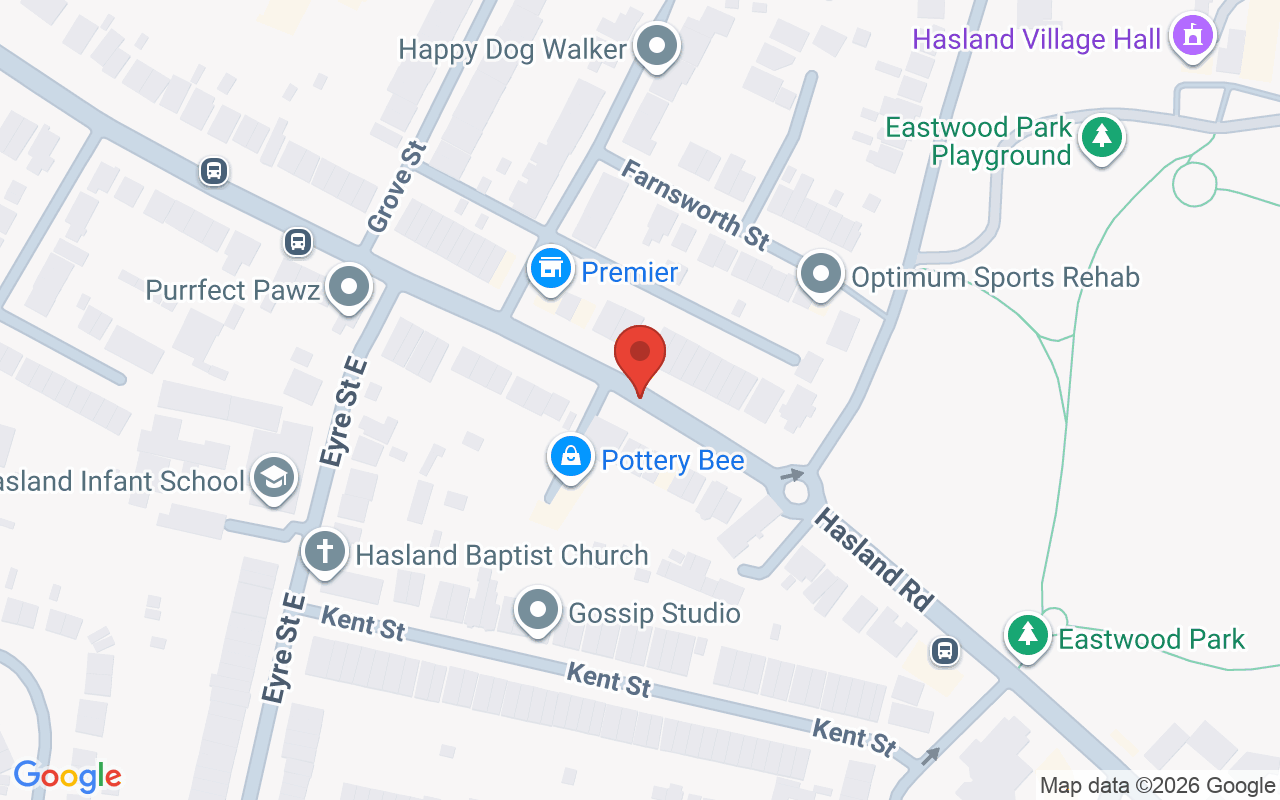 Map showing the location of The Therapy Lounge