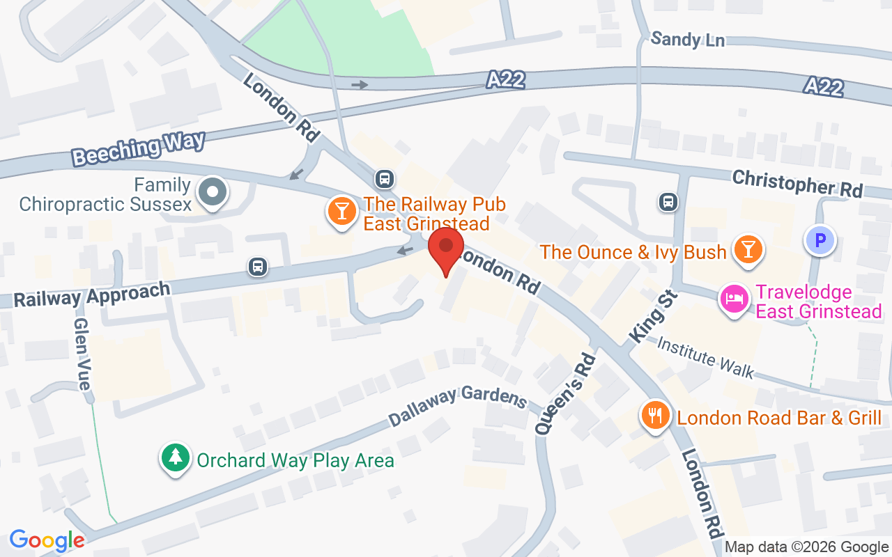 Map showing the location of Threading Station