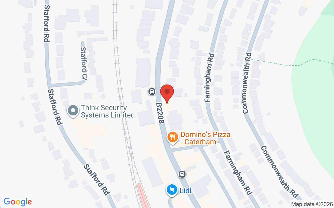 Map showing the location of Time Hair & Beauty