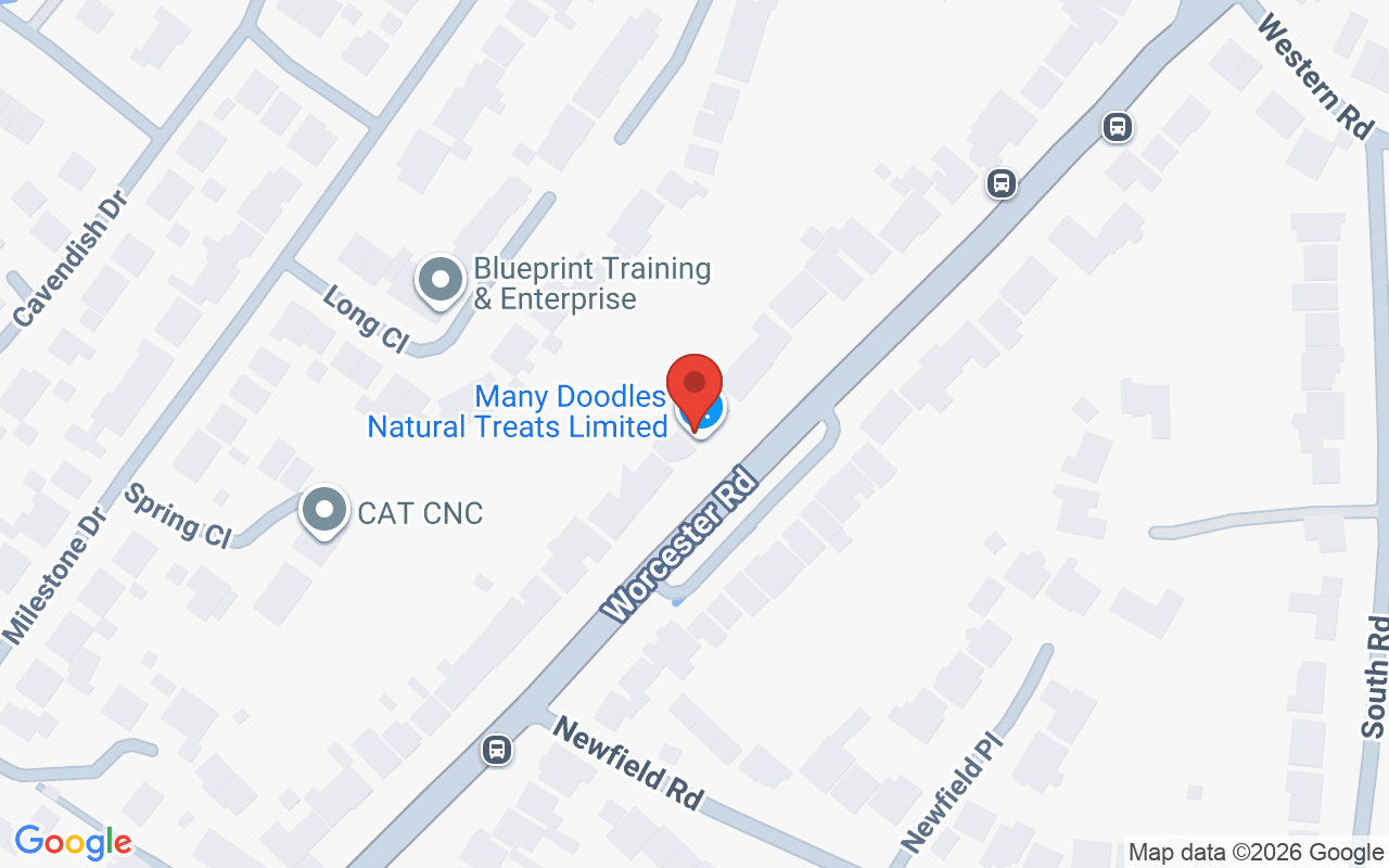 Map showing the location of Tranquil Spa Hagley