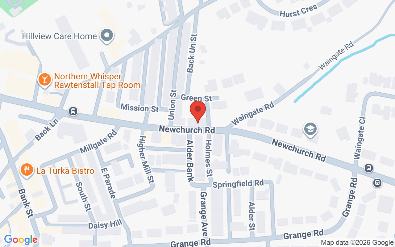 Map showing the location of Tufties, Rossendale
