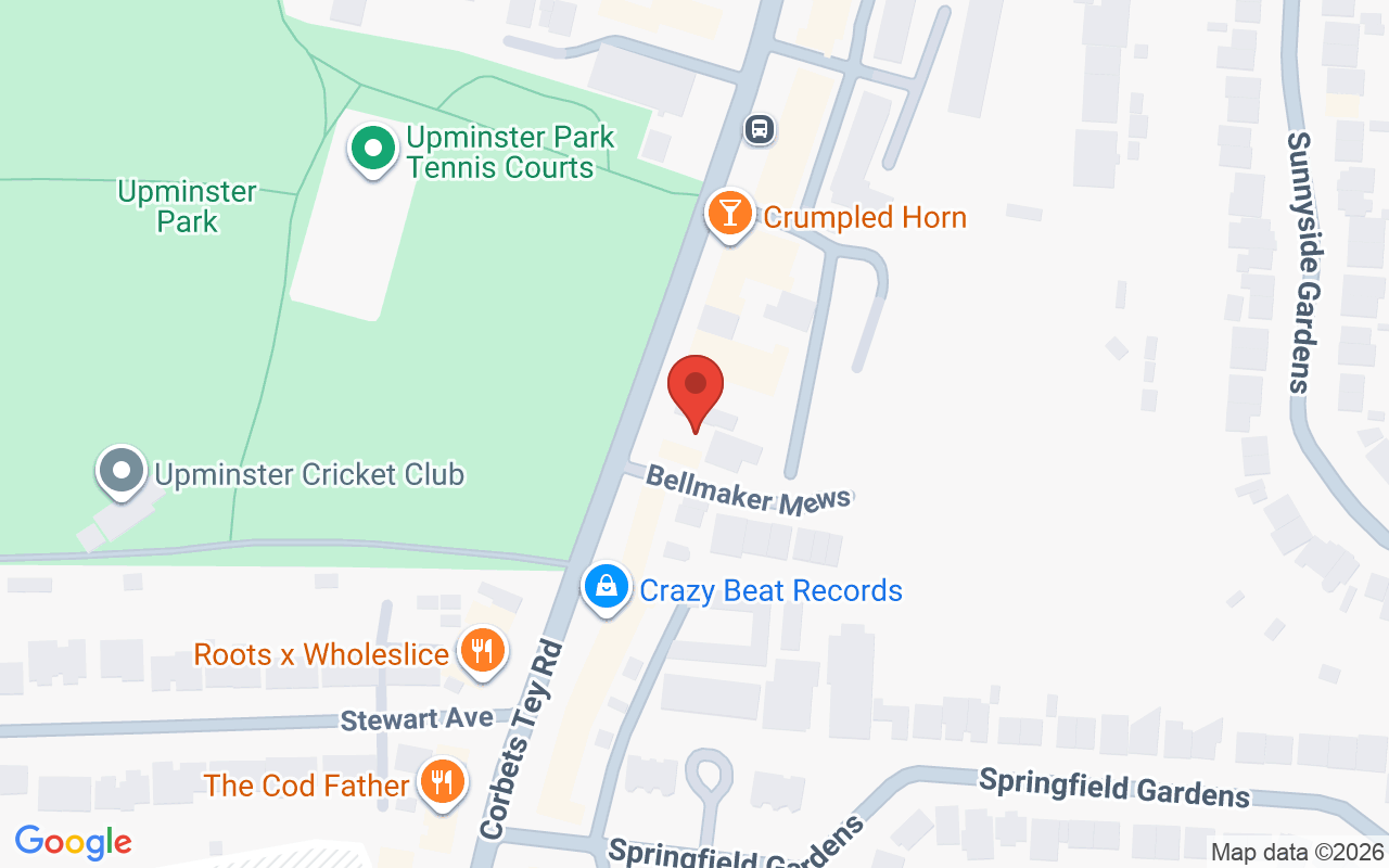 Map showing the location of Uppercut Upminster
