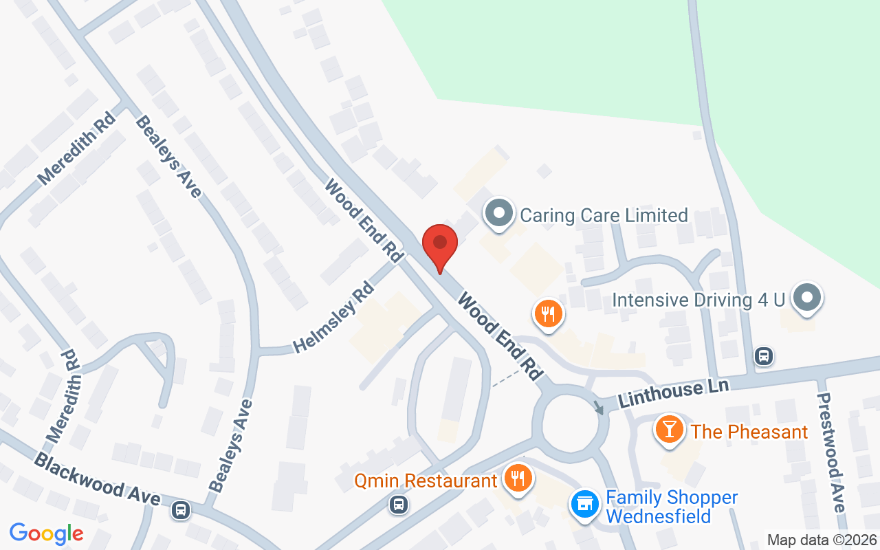 Map showing the location of Urban Coiffeur Wolverhampton