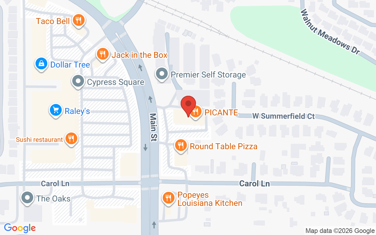 Map showing the location of Vamp Salon LLC
