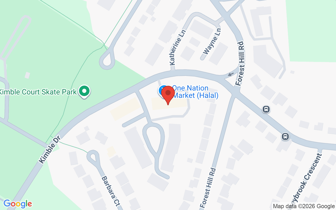 Map showing the location of Vibrant Salon & Spa