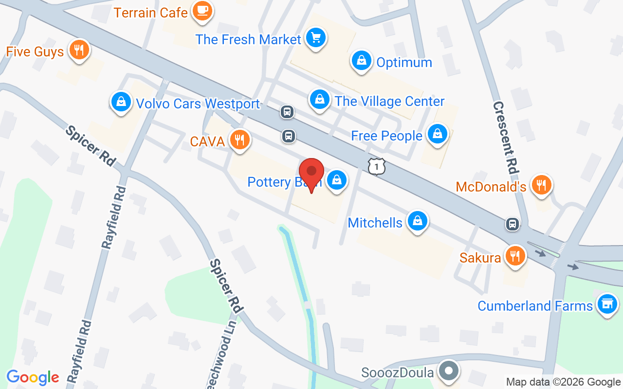 Map showing the location of Vincent Palumbo salon