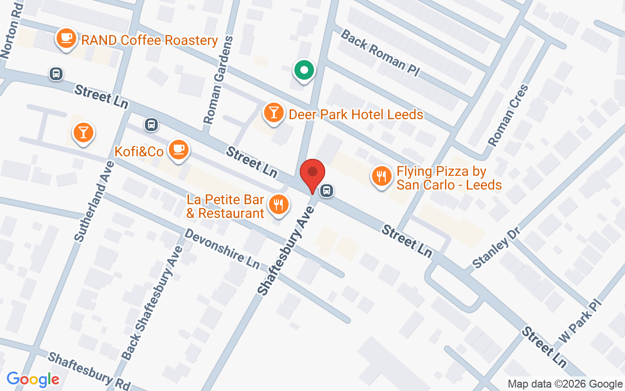 Map showing the location of Westrow Street, Lane Leeds