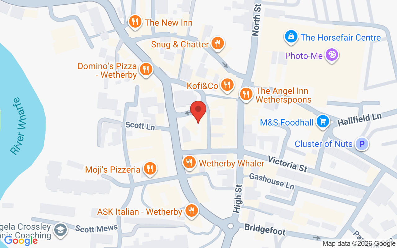Map showing the location of Westrow, Wetherby