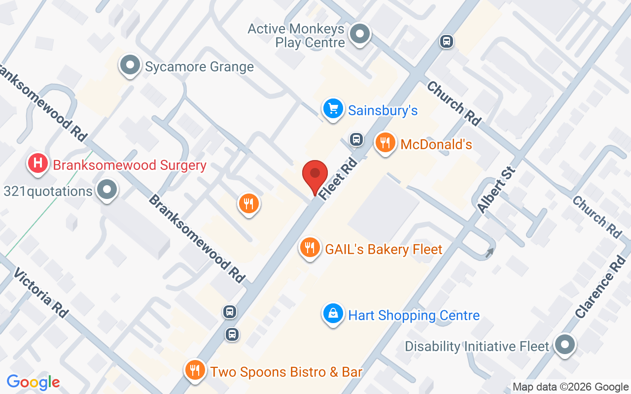 Map showing the location of Zappas Fleet
