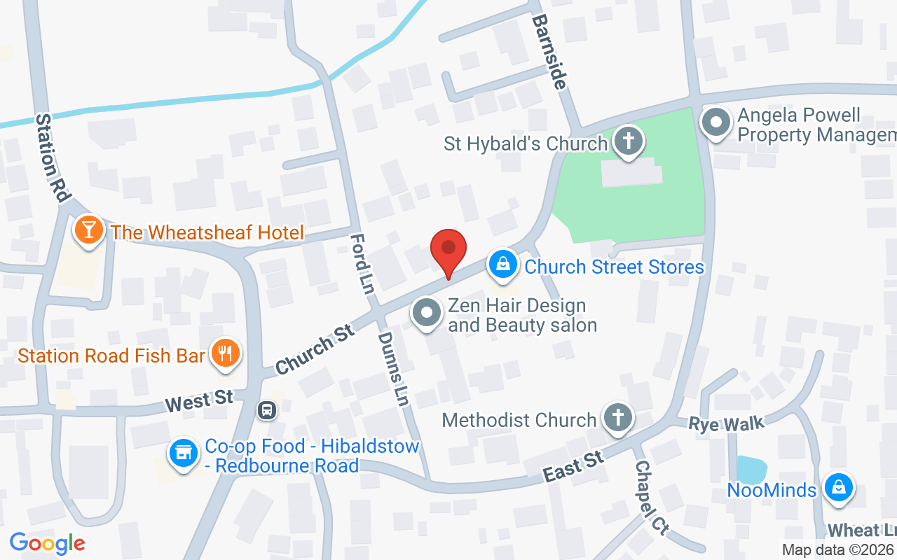 Map showing the location of Zen Hair Design & Beauty – Brigg