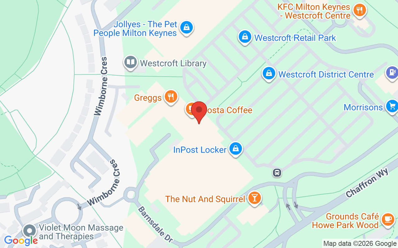 Map showing the location of ZIGZAG Hair Studio, Westcroft