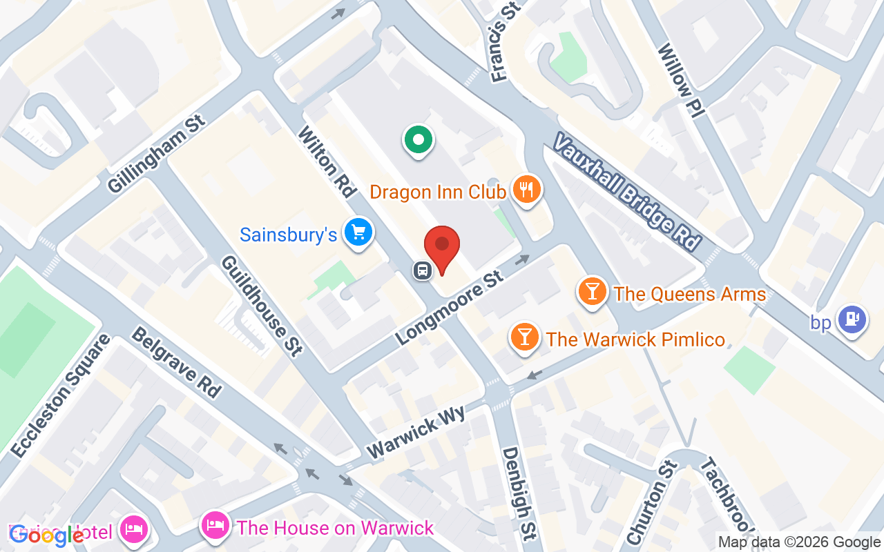 Map showing the location of Znips – Wilton Road