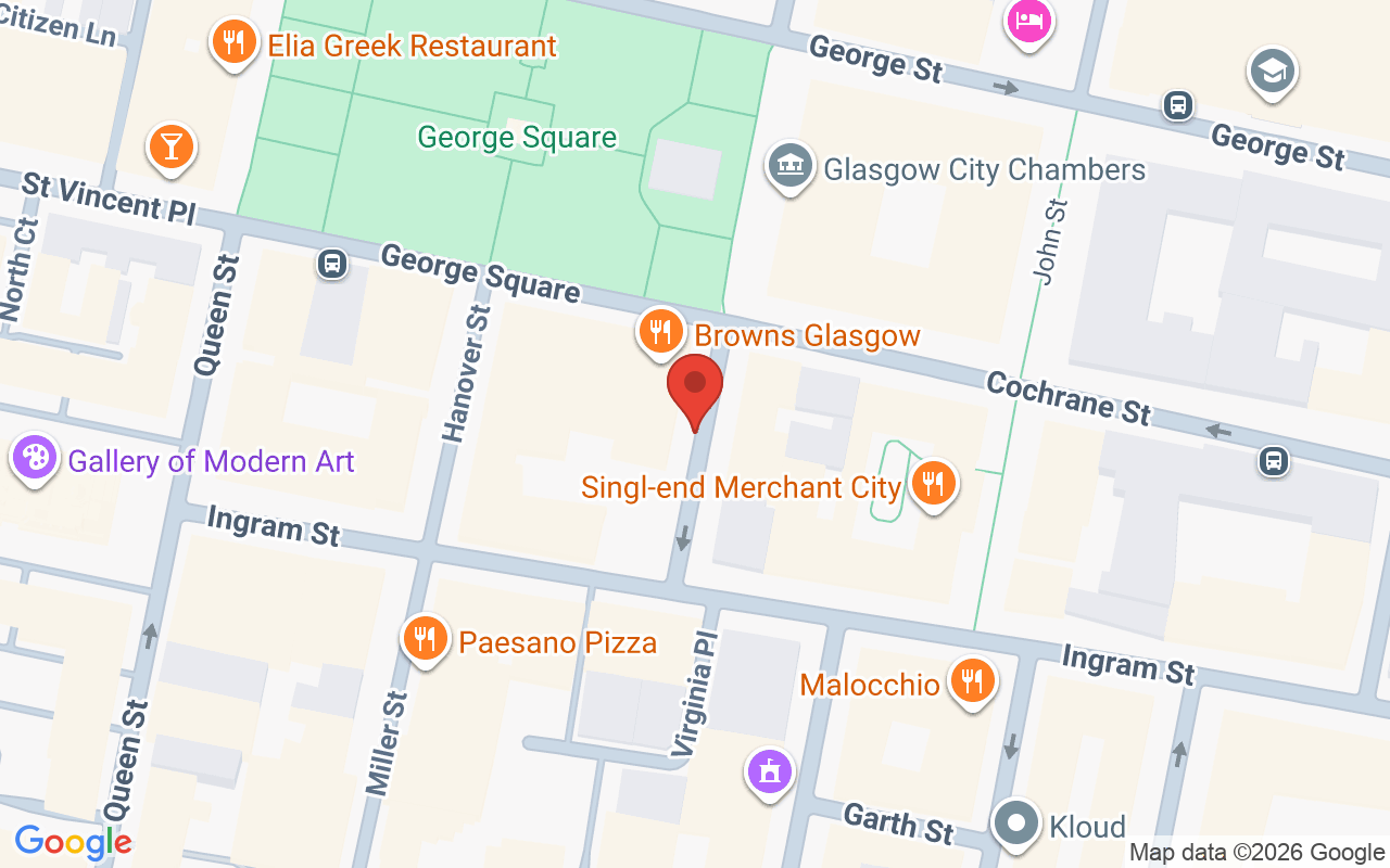 Map showing the location of Anderson’s Hair
