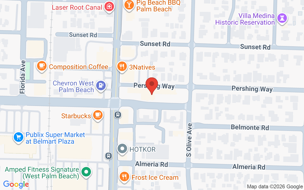 Map showing the location of Vertu Salon