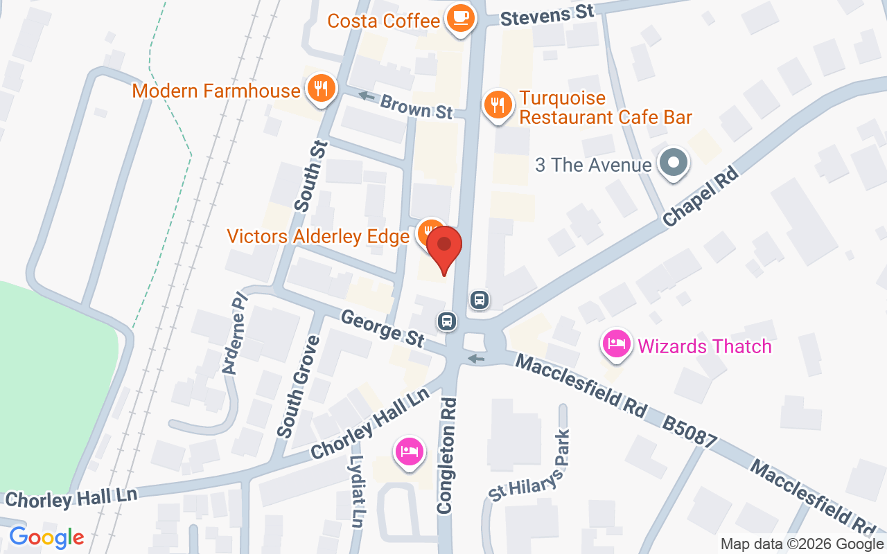 Map showing the location of Envy hair and beauty
