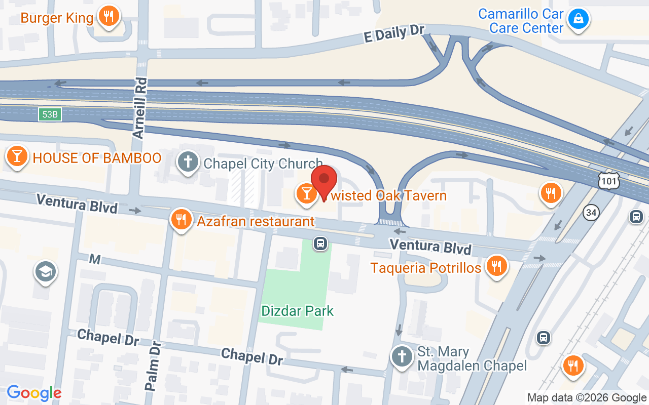 Map showing the location of Beauty Lounge Medspa
