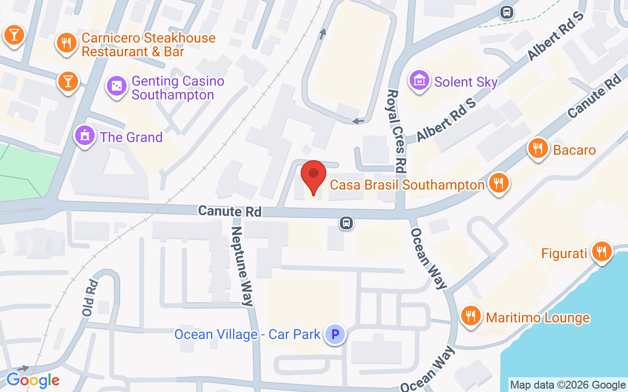 Map showing the location of CJA Aesthetics