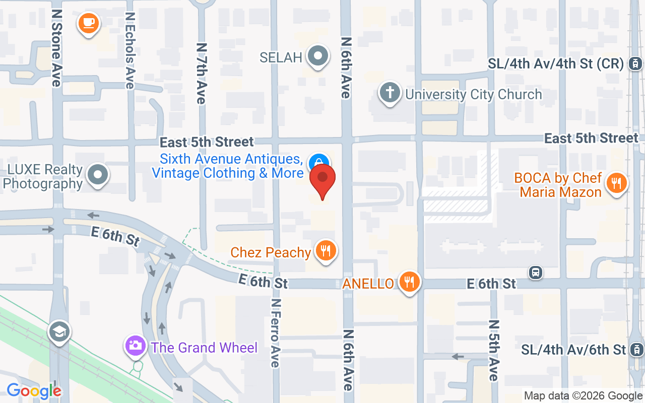 Map showing the location of Greentoes