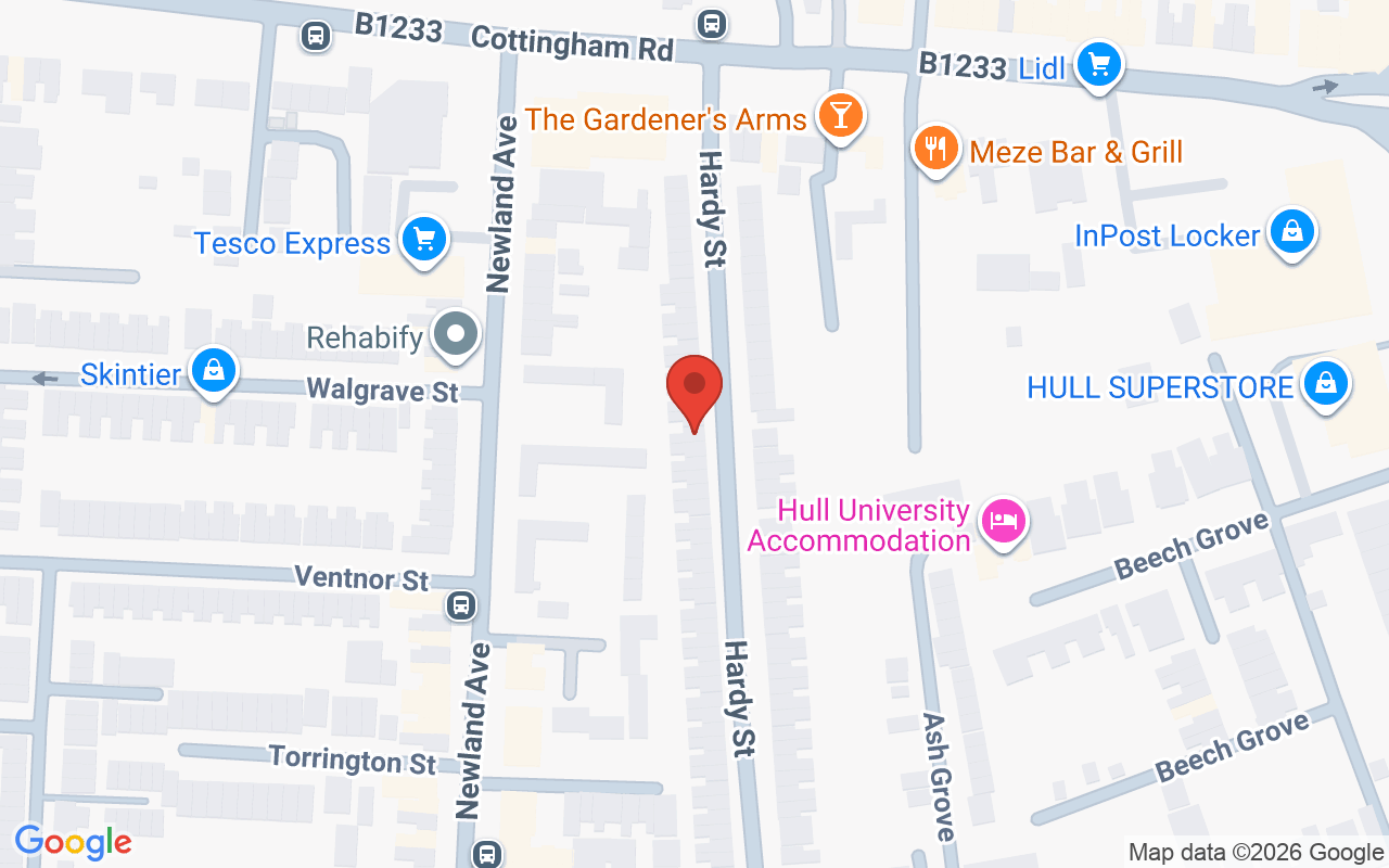 Map showing the location of The Beauty Buddha