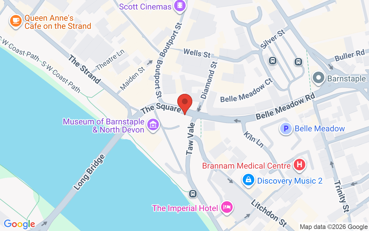 Map showing the location of Serenity Body And Beauty salon
