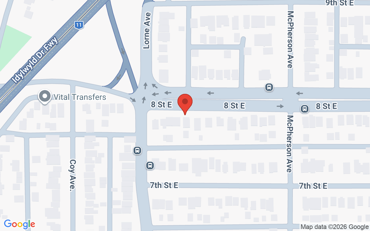 Map showing the location of Changes Salon & Spa