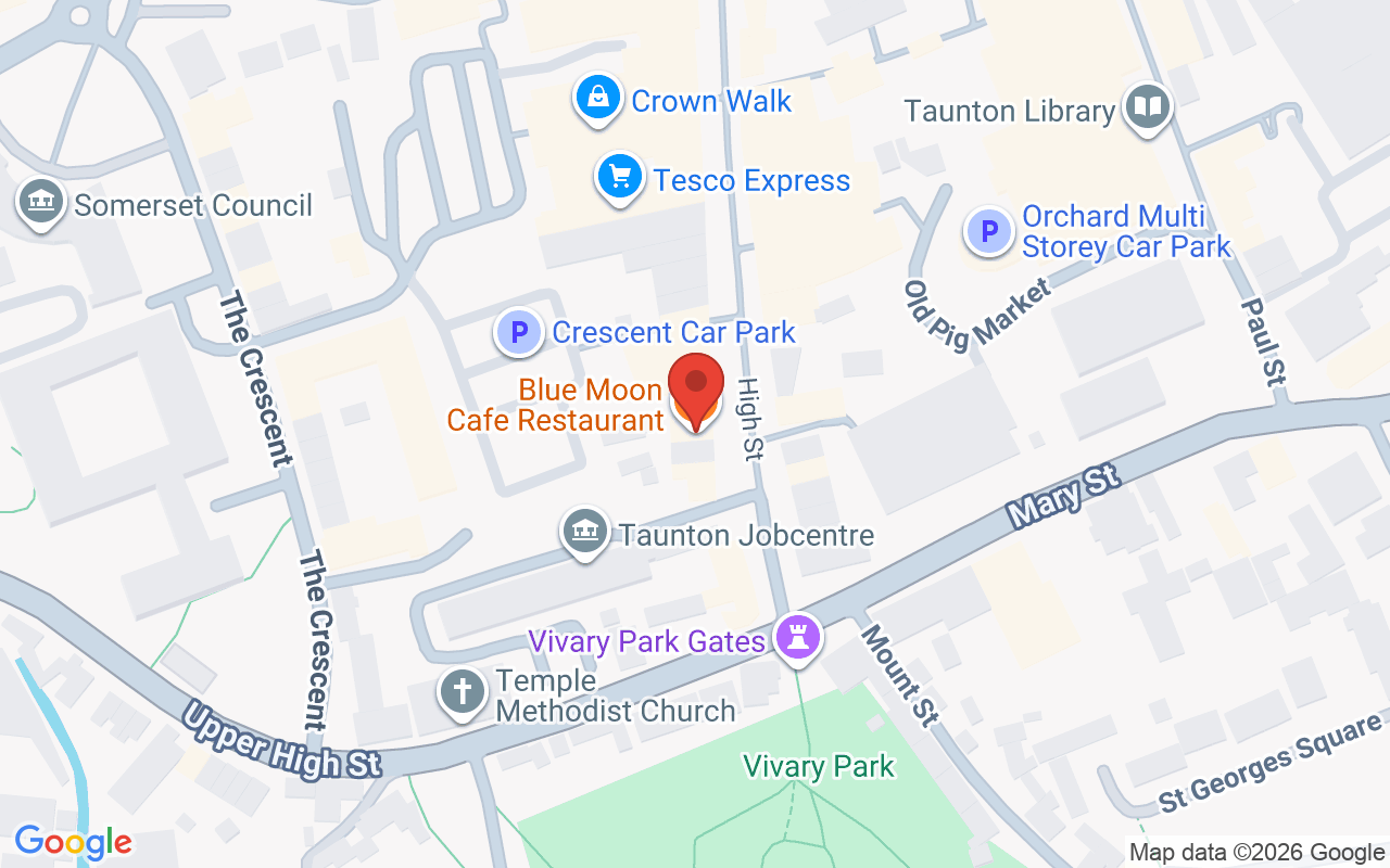 Map showing the location of Sarah Hodge – 40 High Street
