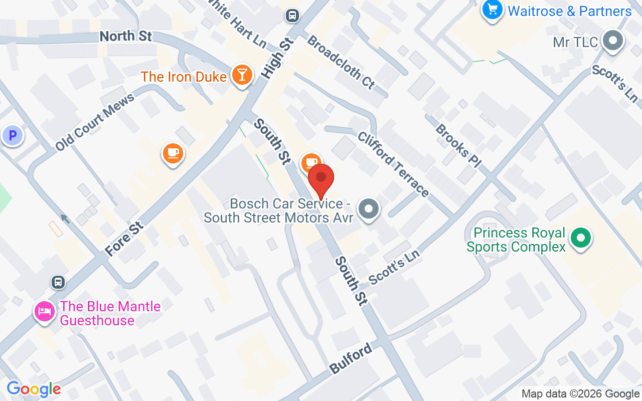 Map showing the location of The Salon South Street Wellington