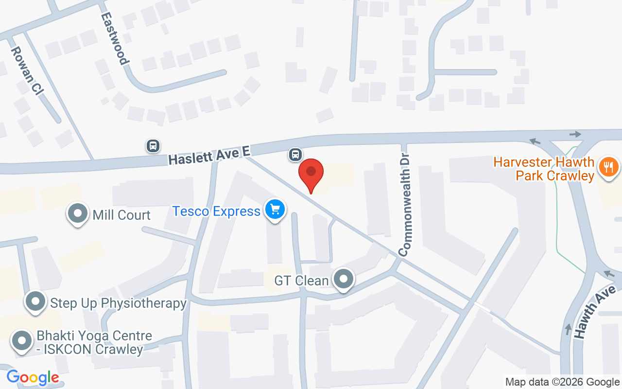 Map showing the location of Amara Hair & Beauty Lounge Ltd