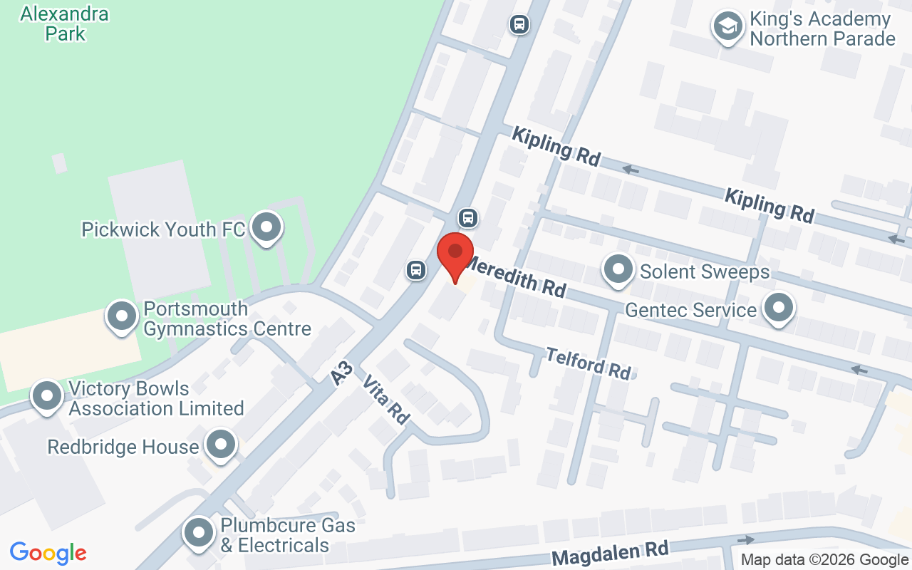 Map showing the location of Andrew Price Salon
