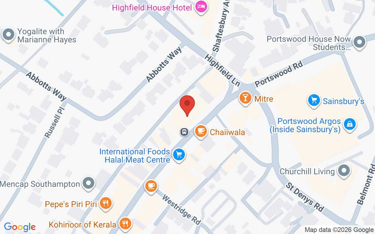 Map showing the location of Atelier Hair &Beauty
