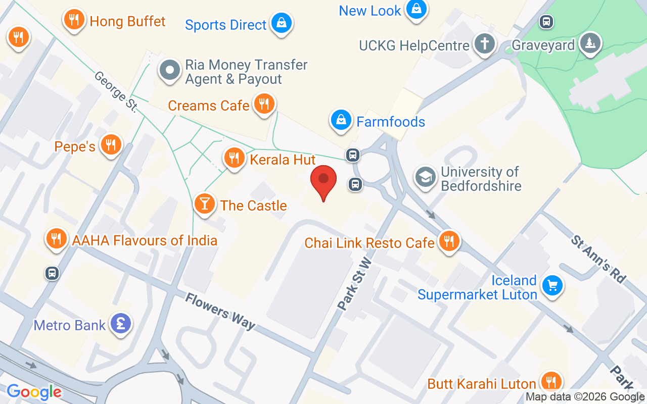 Map showing the location of Aviva Day Spa