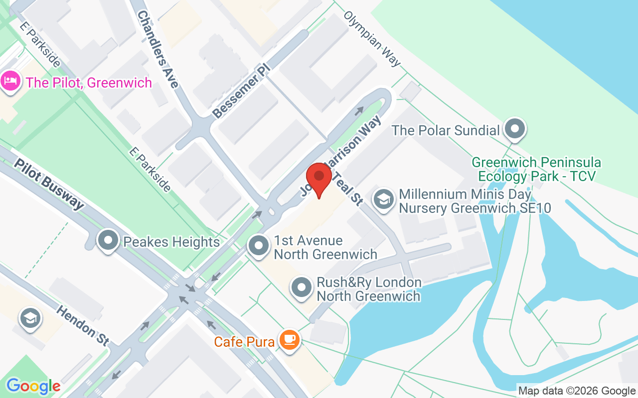 Map showing the location of Bang Sha-Bang Wellness BEAUTY & hair