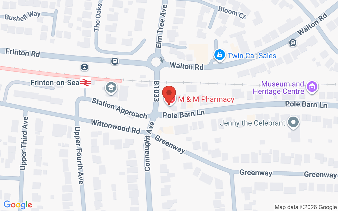 Map showing the location of Charles Of Frinton Hair & Beauty