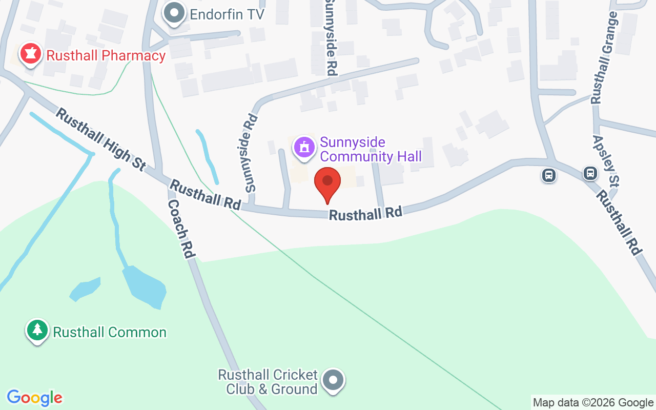Map showing the location of Chilston Clinic