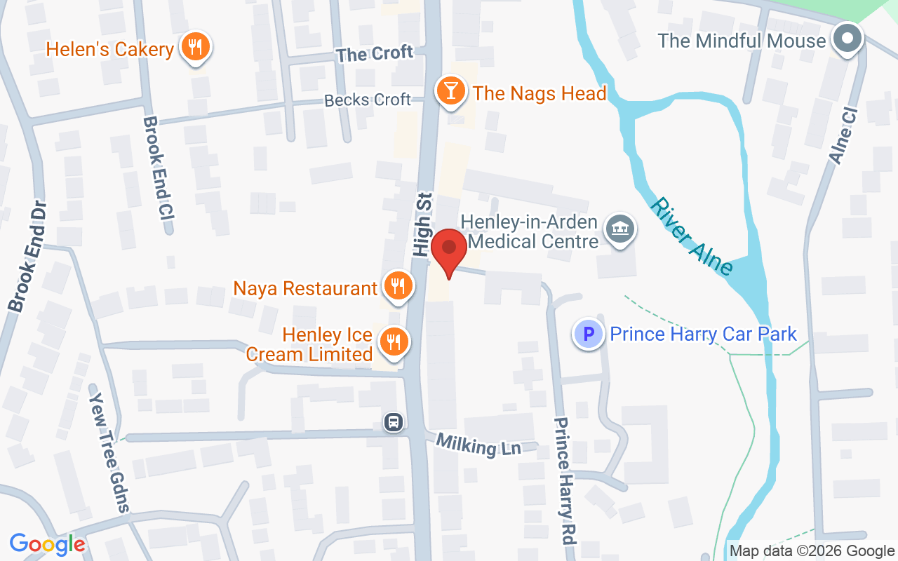 Map showing the location of Crawford & Jaynes Organic Hairdressing