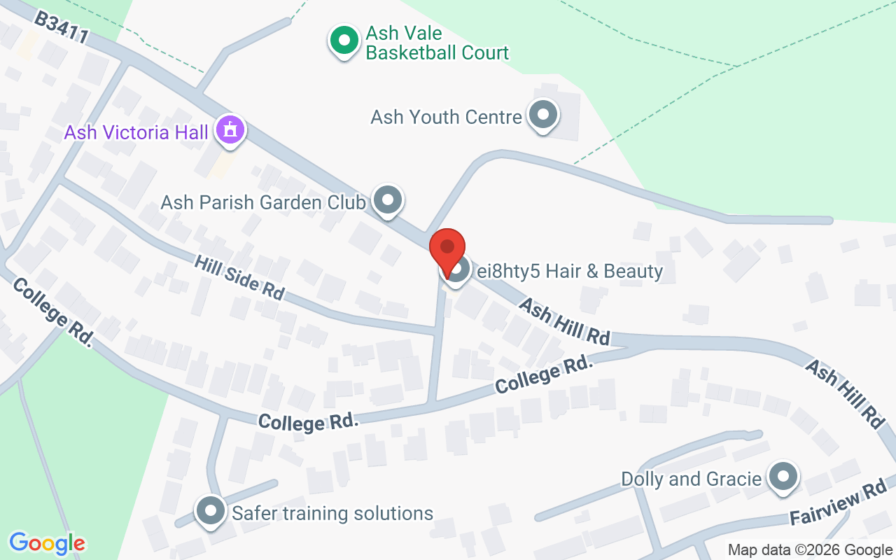 Map showing the location of Ei8hty5 Hair