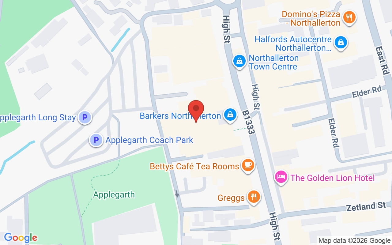 Map showing the location of Elan Salons LTD