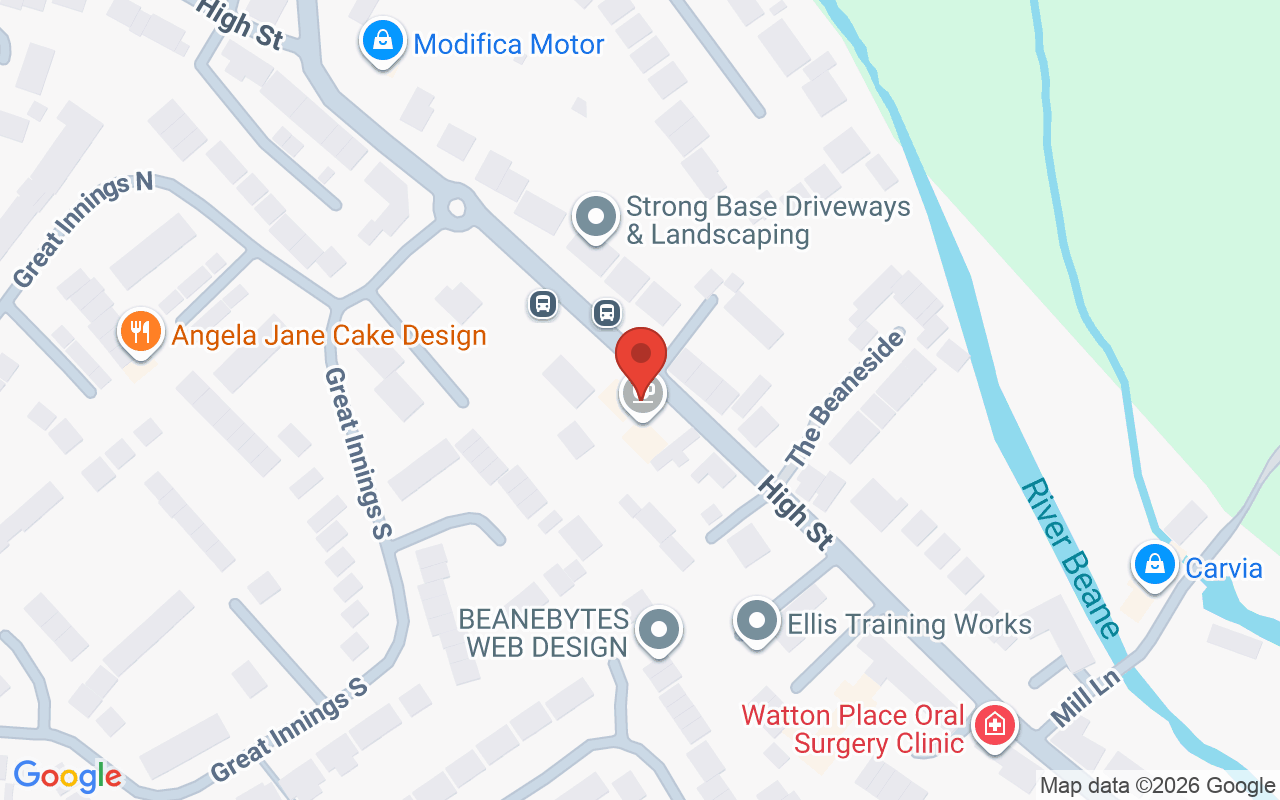 Map showing the location of Emily Rose The Hair & Beauty Boutique