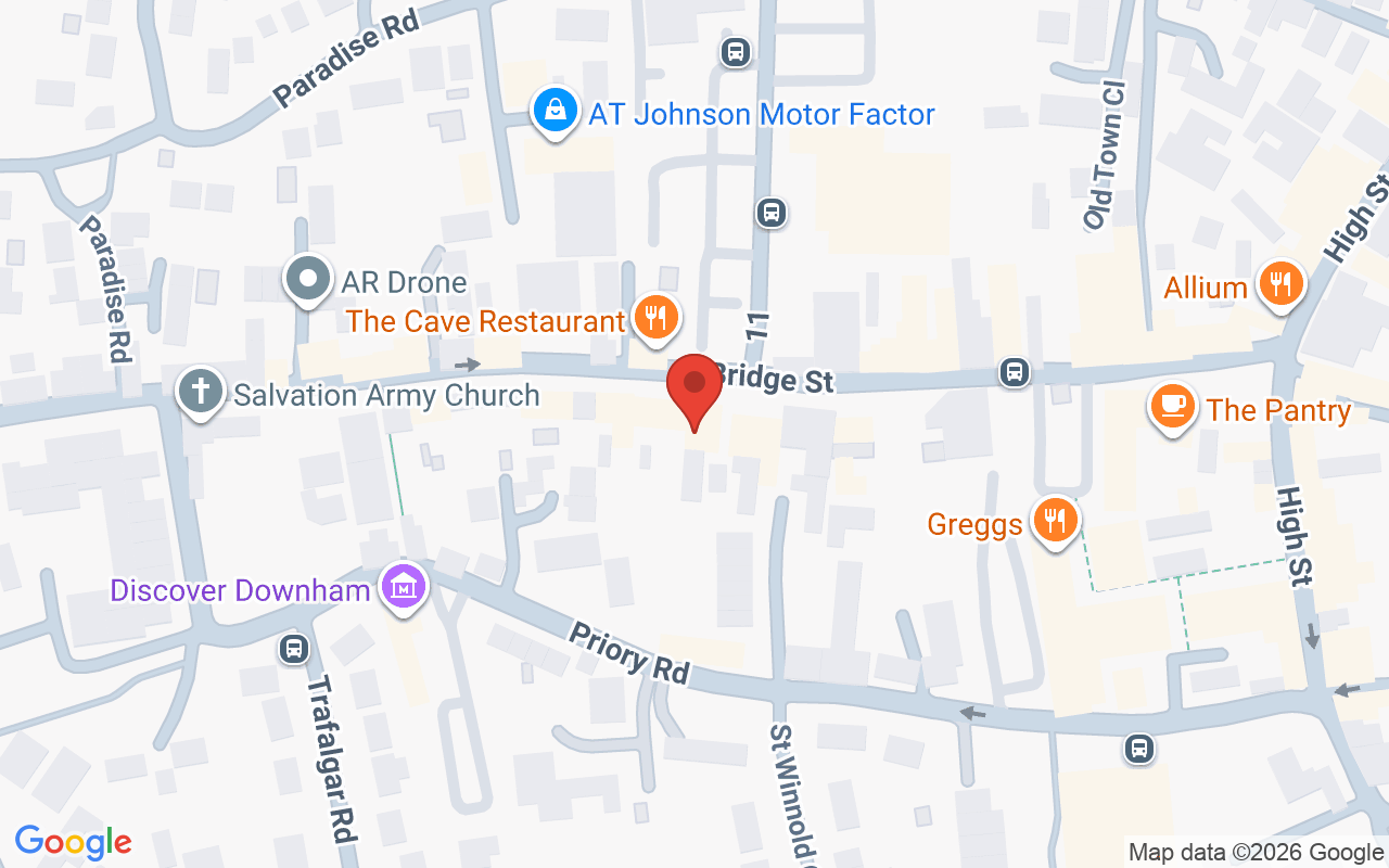 Map showing the location of Emily’s Hair and Beauty