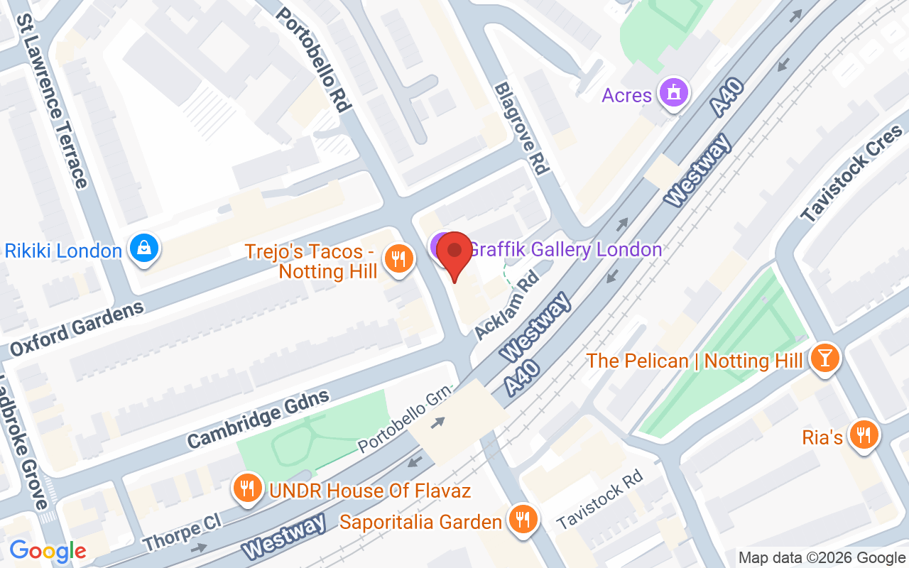 Map showing the location of Genco Male Grooming Notting Hill