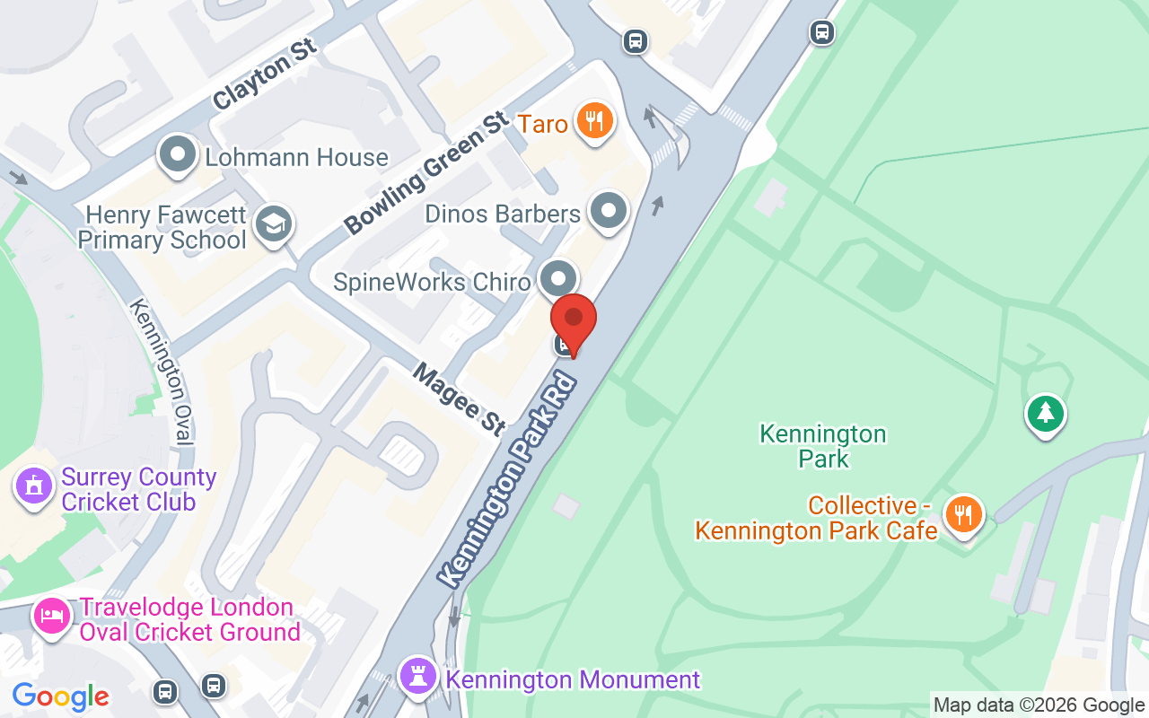 Map showing the location of Hair Art Lounge
