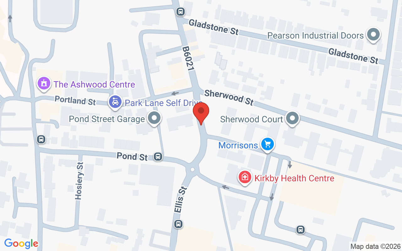 Map showing the location of Hair Emporium