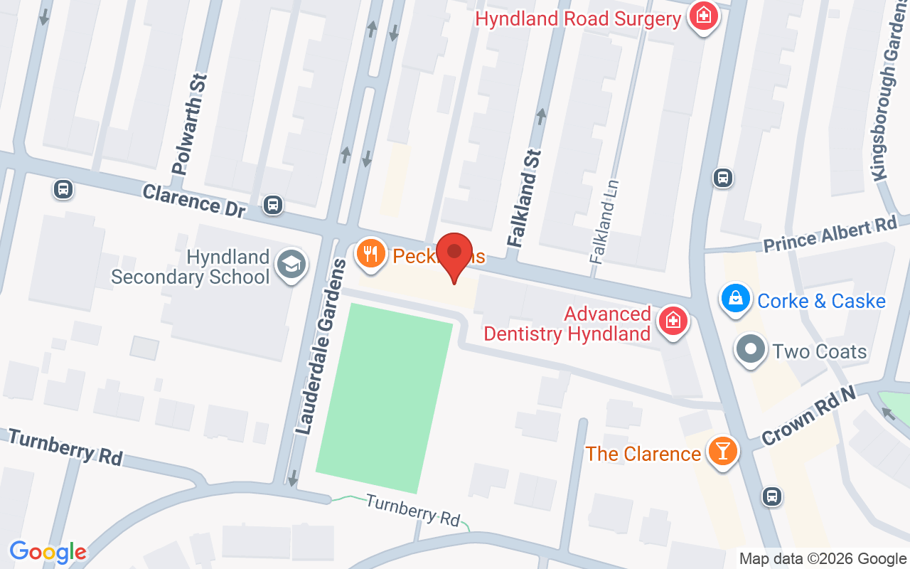 Map showing the location of Hely Hair Studio