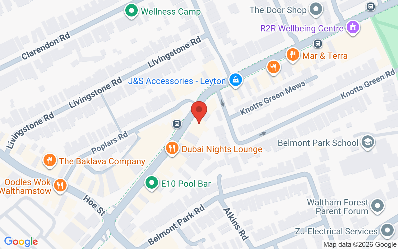 Map showing the location of Inspirations