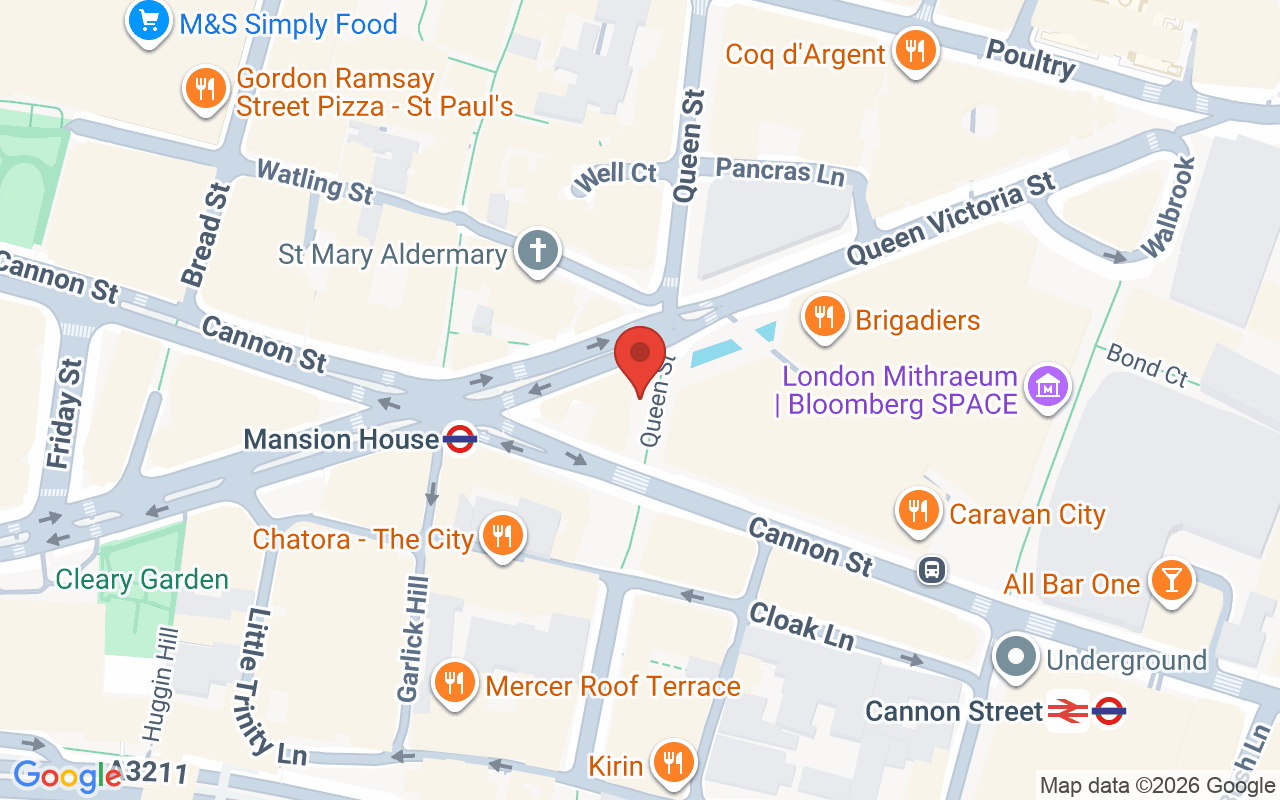 Map showing the location of Manoj Mens Grooming 45/47 Queen Vic St