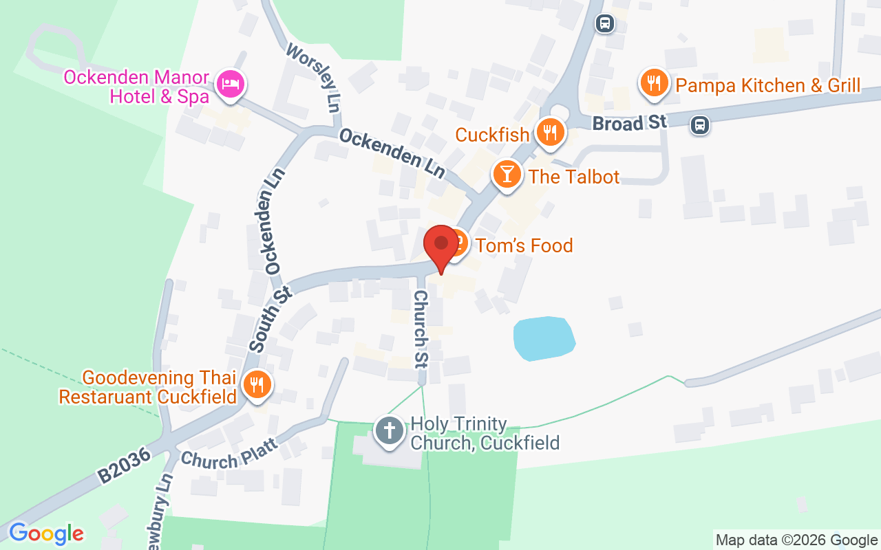 Map showing the location of Oliver Cunningham