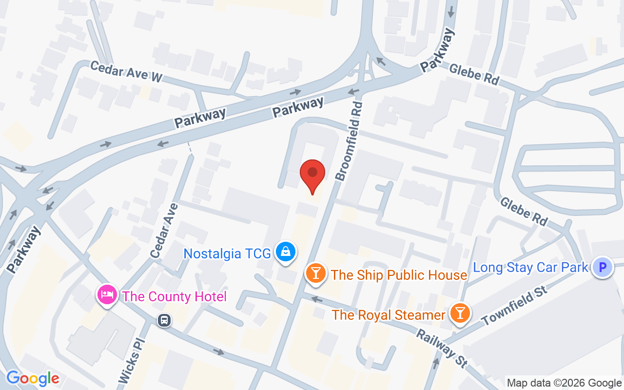 Map showing the location of Options
